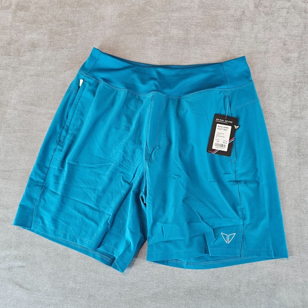 KORSA Road Runner Women's Medium Shorts Cruise 7" Walking Activewear Blue Gym